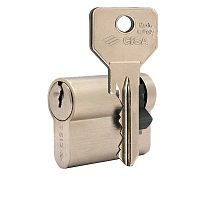 Циліндр половинка CISA C2000 65 (55*10) нікель матовий 5 ключів
